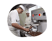 pièce d'enrobage du chocolat